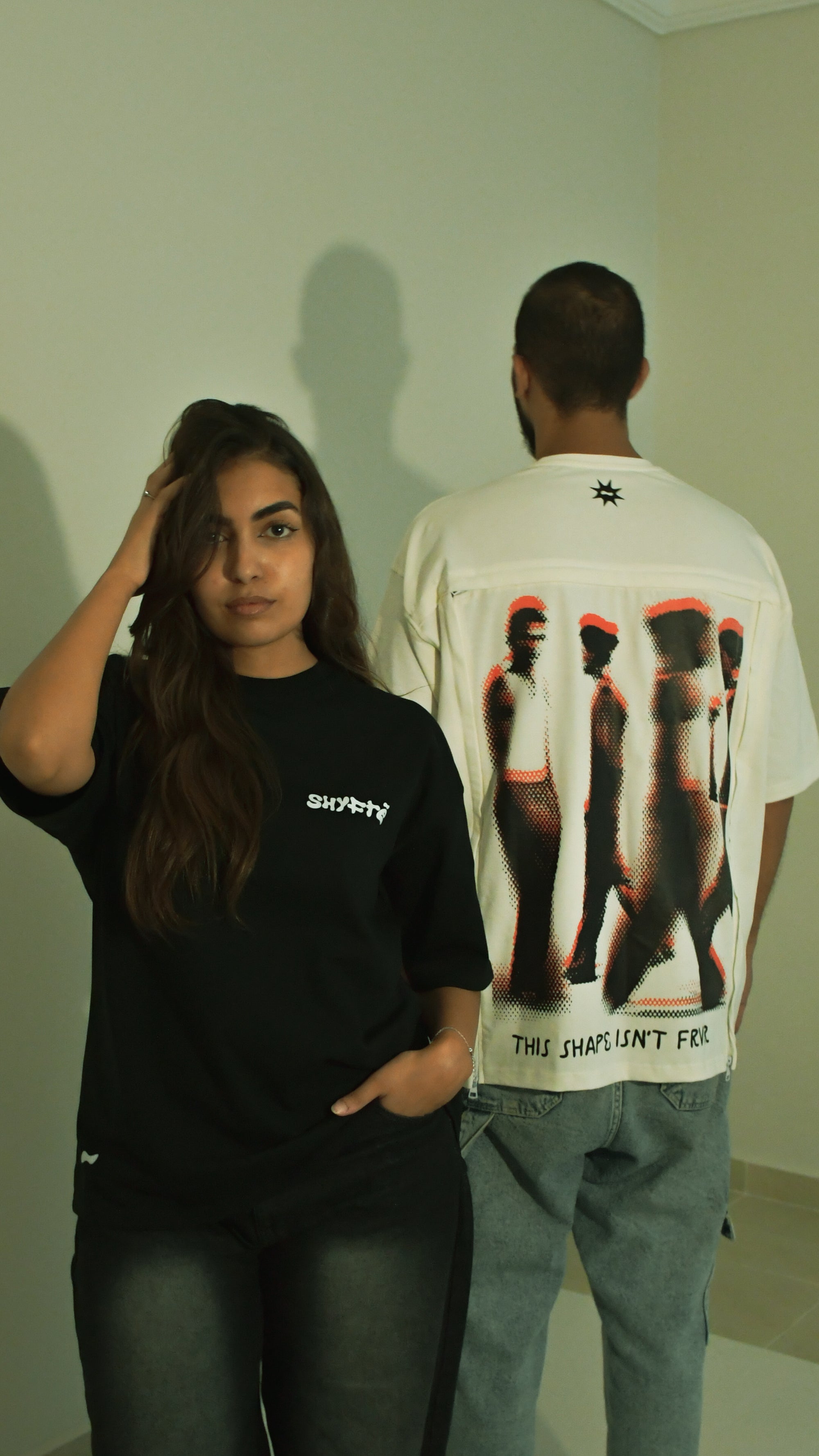 Distortion White T-Shirt